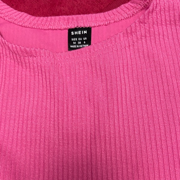 Pink  Ribbed Tank Top - Picture 2 of 4